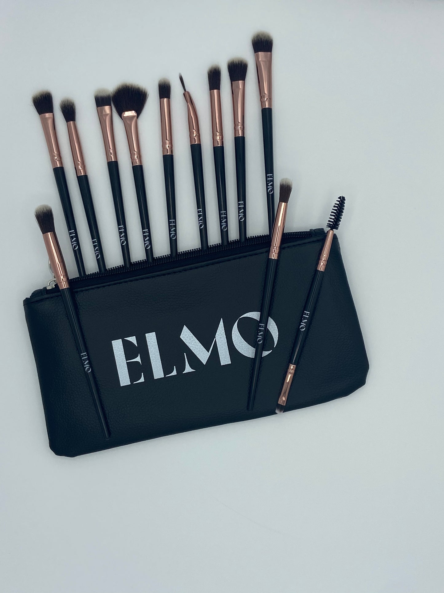 Elmo Cosmetics - Trousse pinceaux pour les yeux (12 pièces)